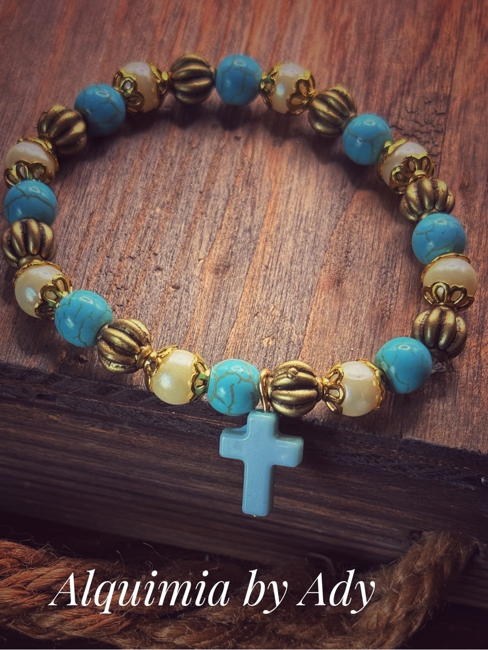 Turquoise & PEARLS + AMERICANA BRACELET
